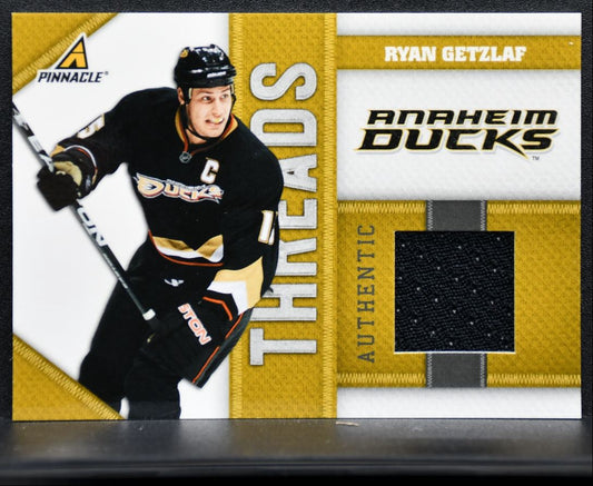 2010-11 Panini Pinnacle Threads Ryan Getzlaf Ducks /499 Jersey 1893