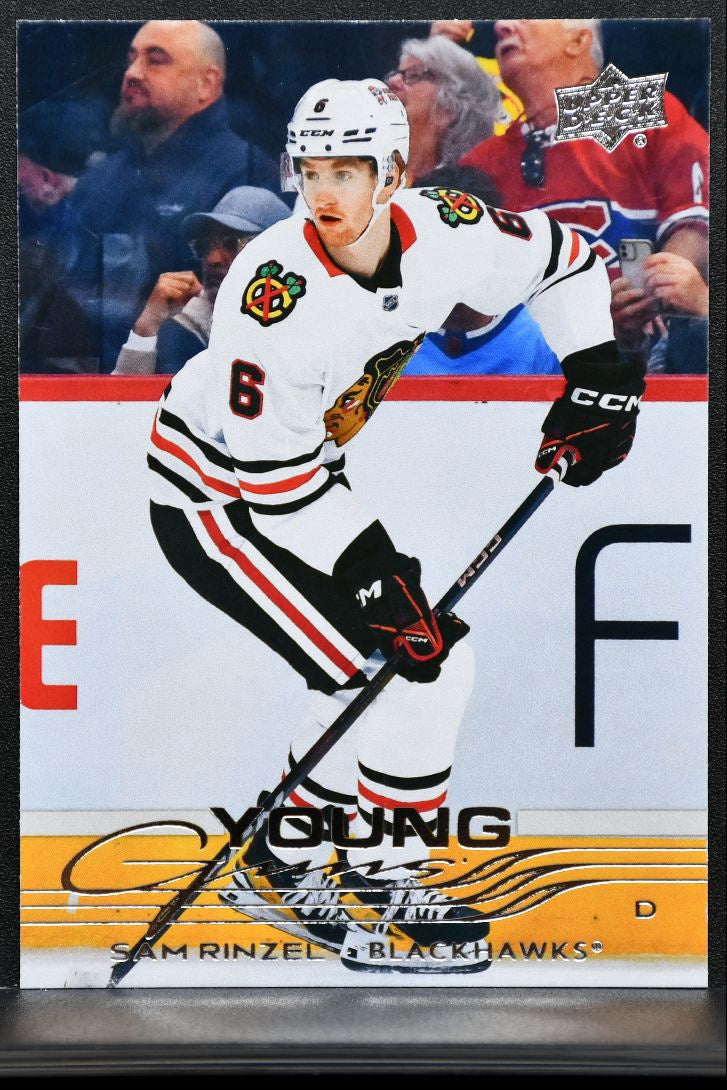 2025-26 Upper Deck Series 1 Young Guns Sam Rinzel 248 Chicago Blackhawks RC 3949