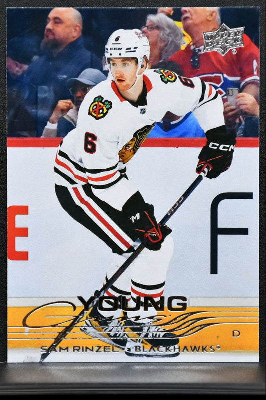 2025-26 Upper Deck Series 1 Young Guns Sam Rinzel 248 Chicago Blackhawks RC 3949