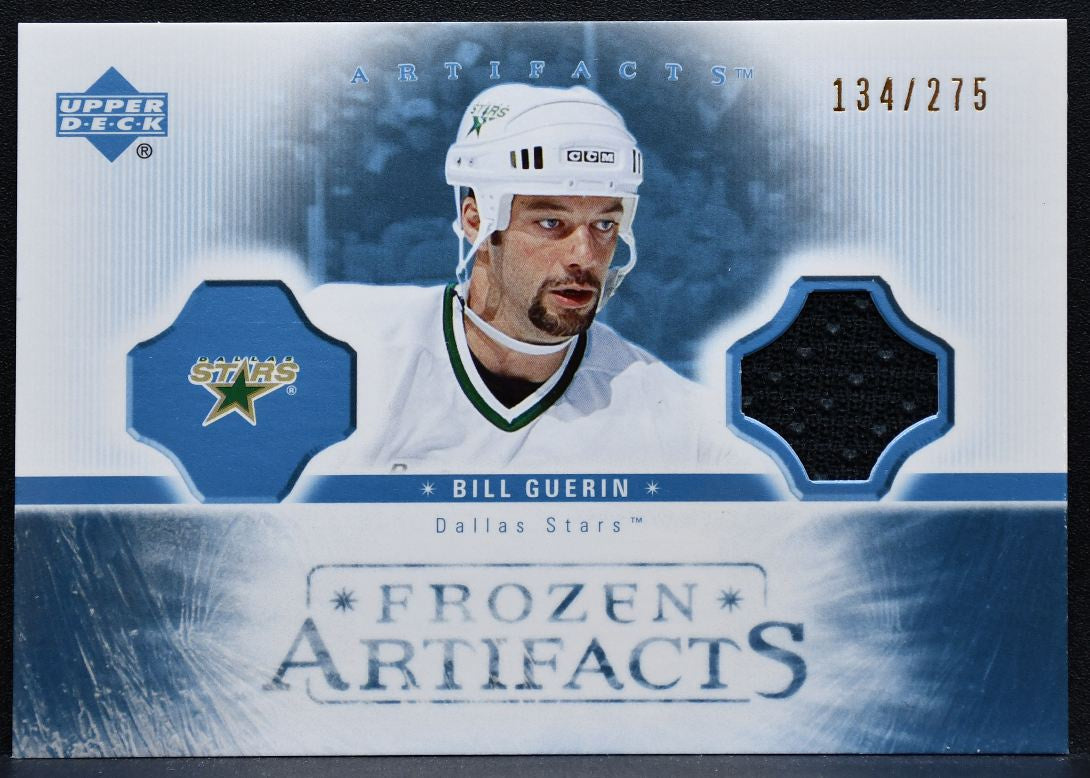 2005-06 Upper Deck Artifacts Frozen Bill Guerin FA-GU Stars 134/275 Jersey 4935