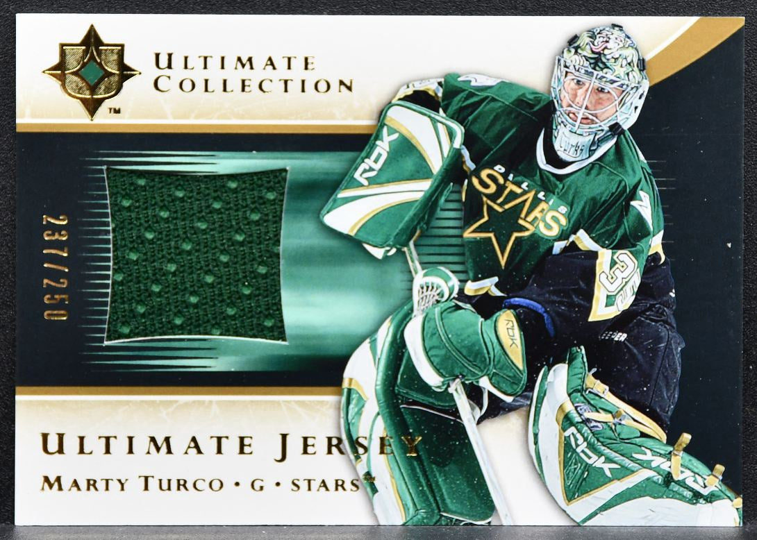 2005-06 UD Ultimate Collection Jerseys Marty Turco Stars 237/250 Jersey 2549