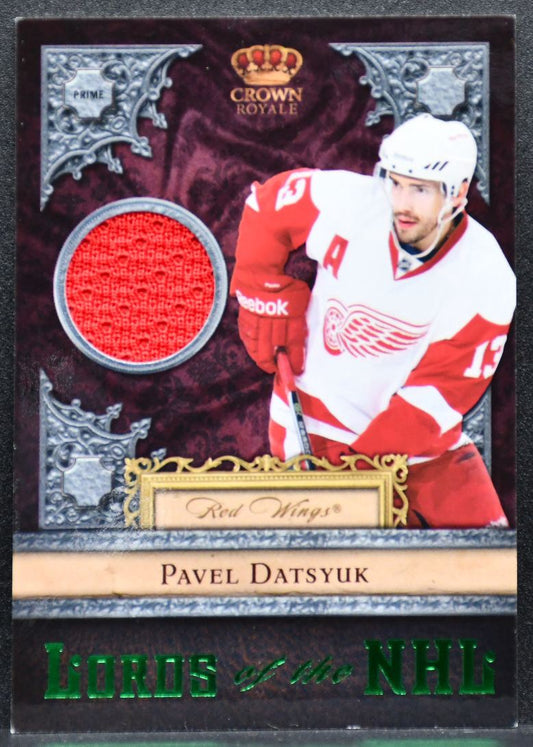 2011-12 Panini Crown Royale Lords of the NHL Pavel Datsyuk Red Wings Jersey 4644