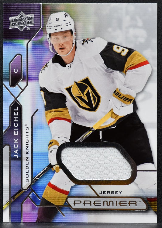 2021-22 Upper Deck Premier Jersey Jack Eichel 39 Vegas Golden Knights Jersey 7239
