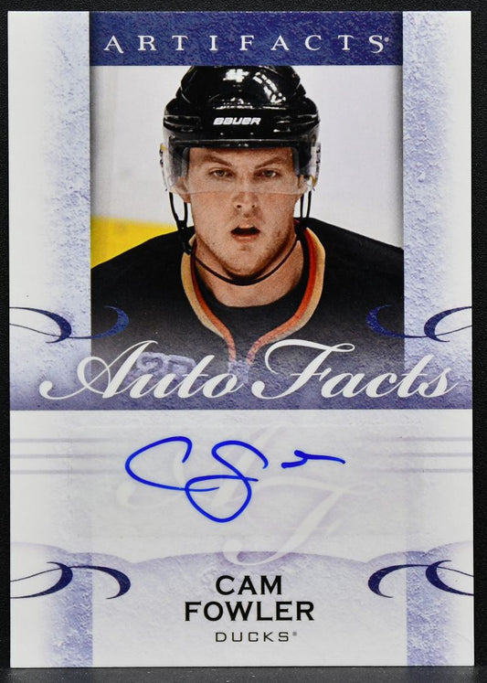 2014-15 Upper Deck Artifacts Autofacts Cam Fowler A-CF Anaheim Ducks Auto 2705