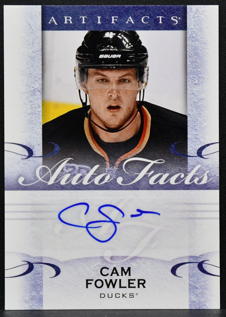 2014-15 Upper Deck Artifacts Autofacts Cam Fowler A-CF Anaheim Ducks Auto 2705