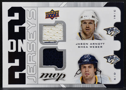 2008-09 UD MVP Two ons Arnott/Weber/Legwand/Sullivan Jersey 3186
