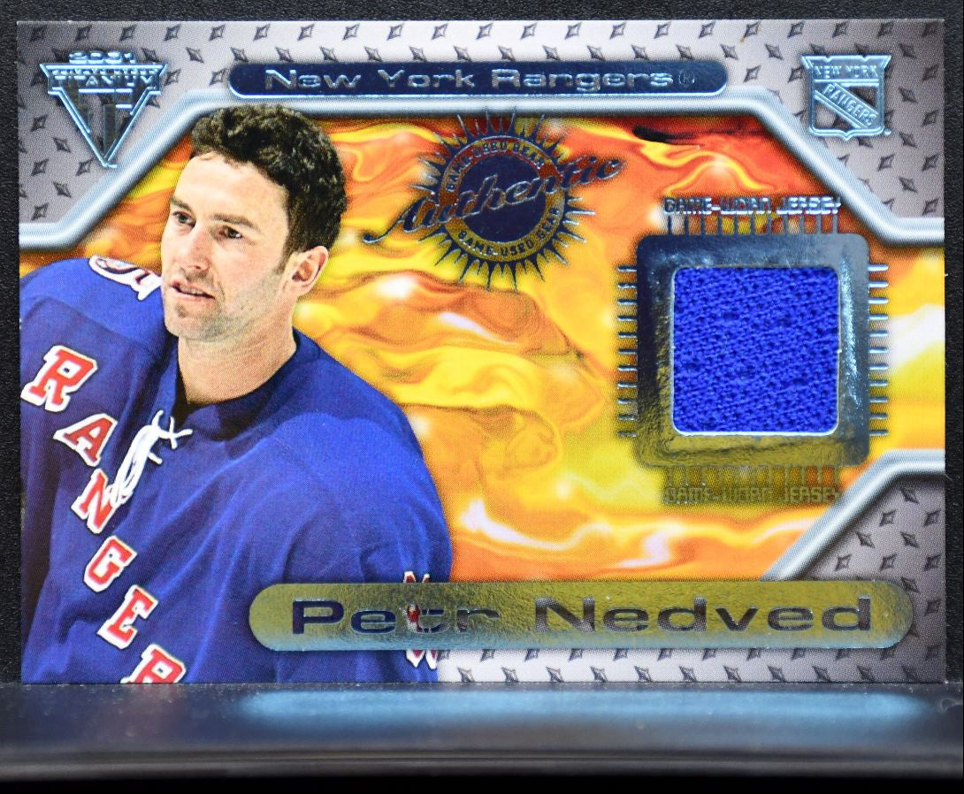 2000-01 Pacific Private Stock Titanium Gear Petr Nedved 117 Rangers Jersey 6927