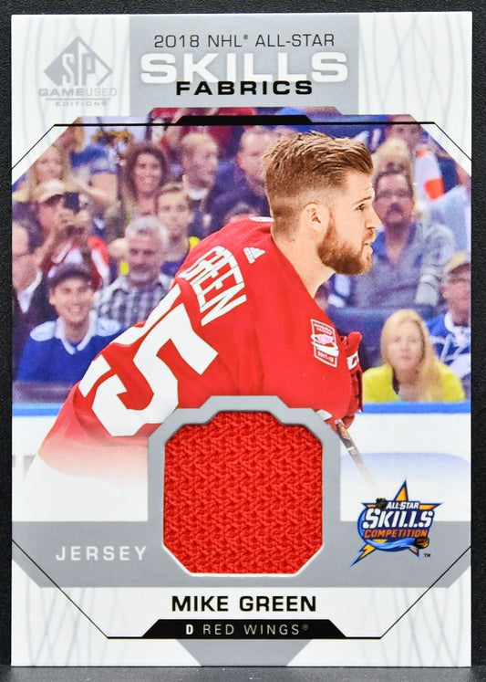 2018-19 SP Game Used 2018 NHL All-Star Skills Fabrics Mike Green Jersey 1832
