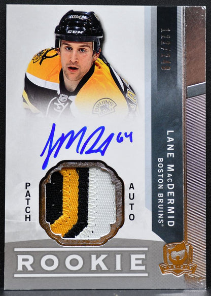 2012-13 UD The Cup Rookie Auto Patch Lane MacDermid RC Auto 122/249 Patch 2121