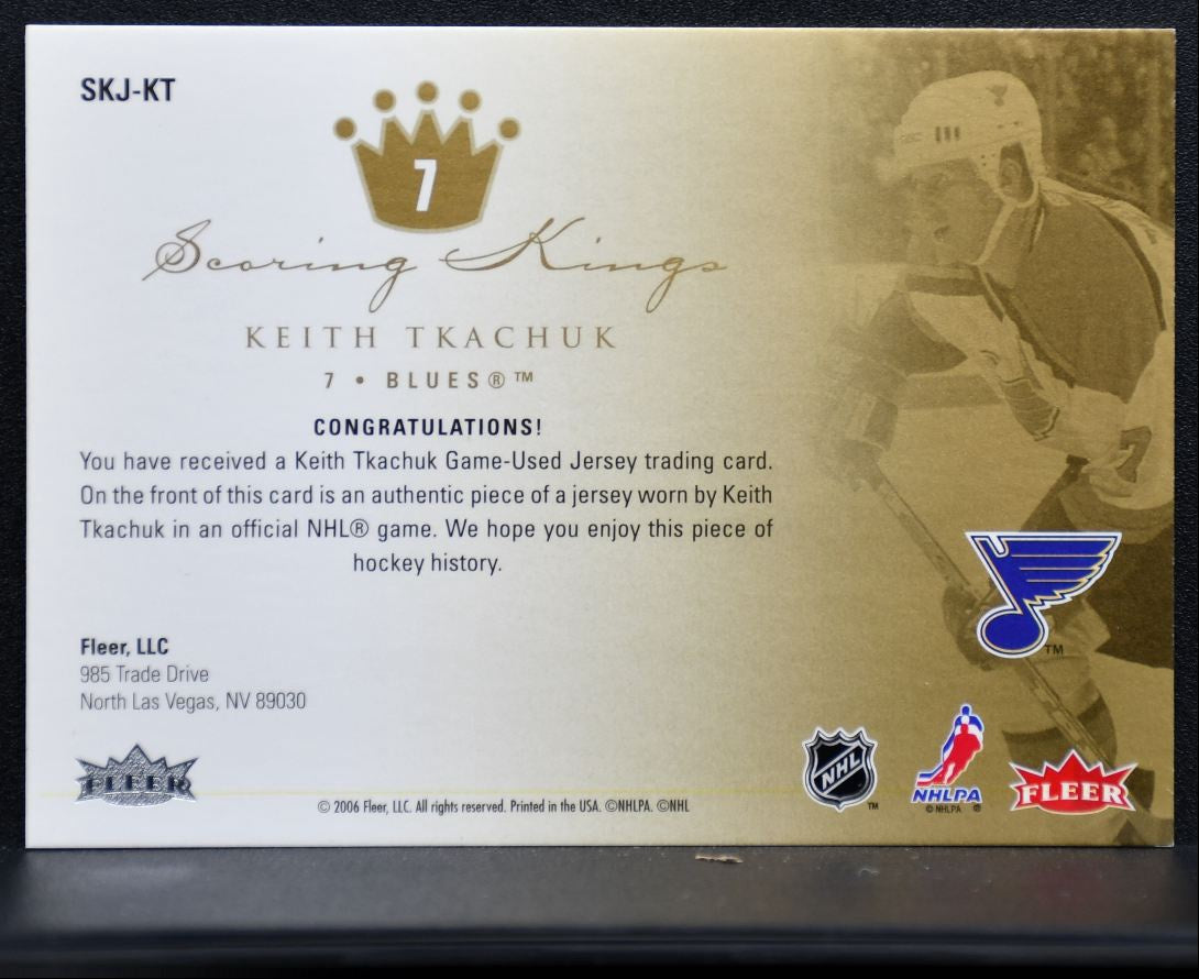 2005-06 Fleer Ultra Scoring Kings Jerseys Keith Tkachuk Jersey 1787