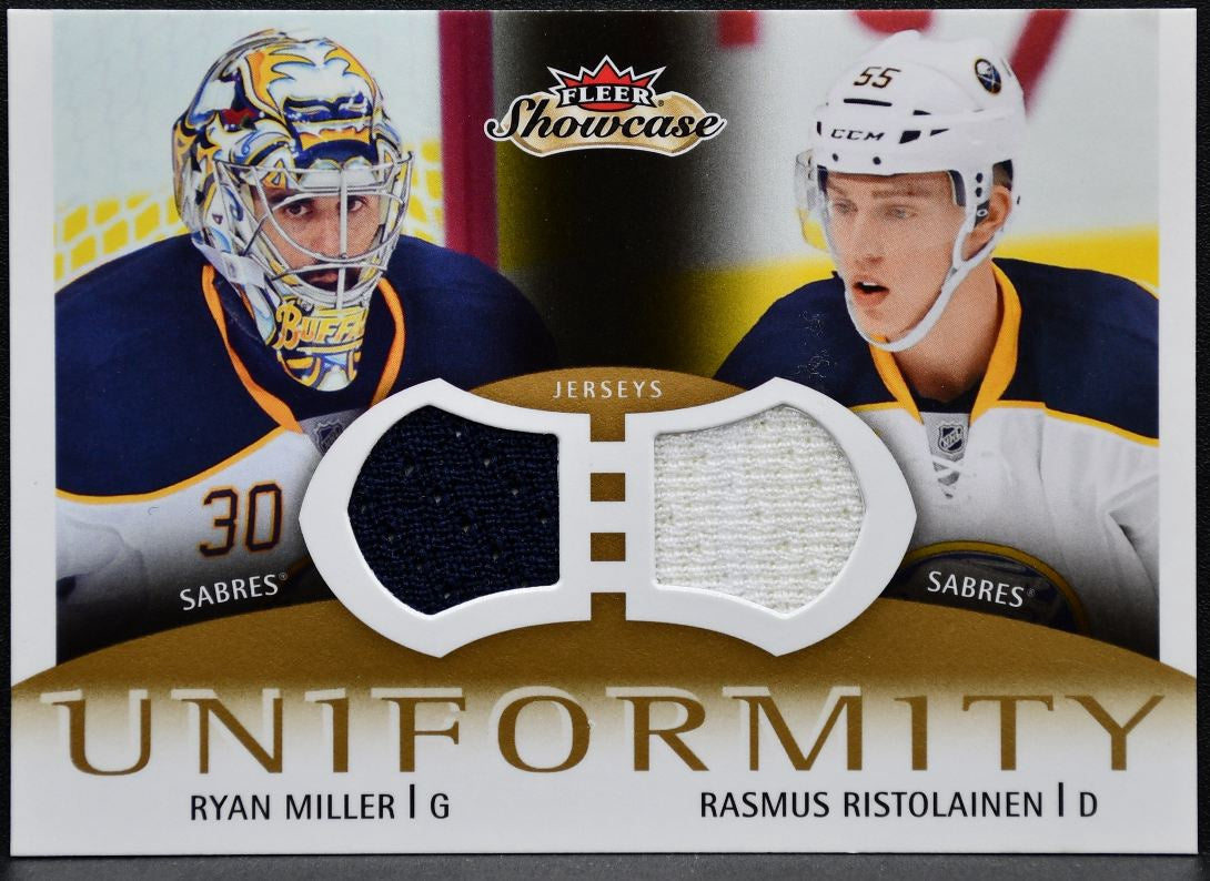 2013-14 Fleer Showcase Uniformity Miller/Ristolainen Jersey 0147