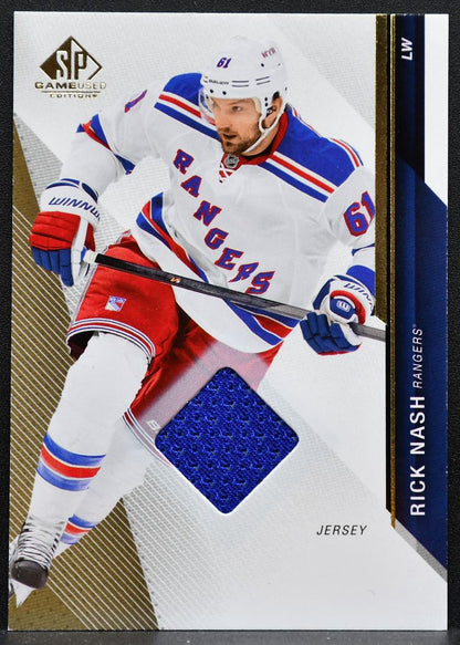 2014-15 UD Ultimate Collection Base Jersey Relics Rick Nash Rangers Jersey 5222