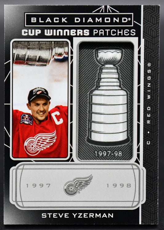 2023-24 UD Black Diamond Cup Winner Patches Steve Yzerman CW-SY Patch