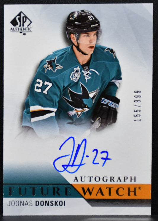 2015-16 SP Authentic Future Watch Auto Joonas Donskoi RC Auto 155/999 2961