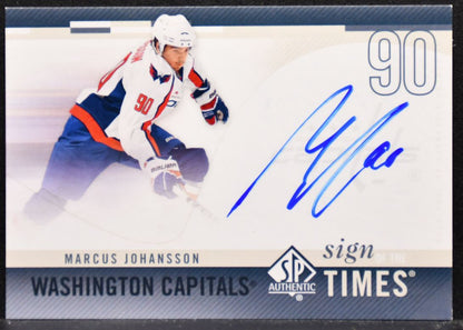 2010-11 SP Authentic Sign of the Times Marcus Johansson Capitals Auto 7140