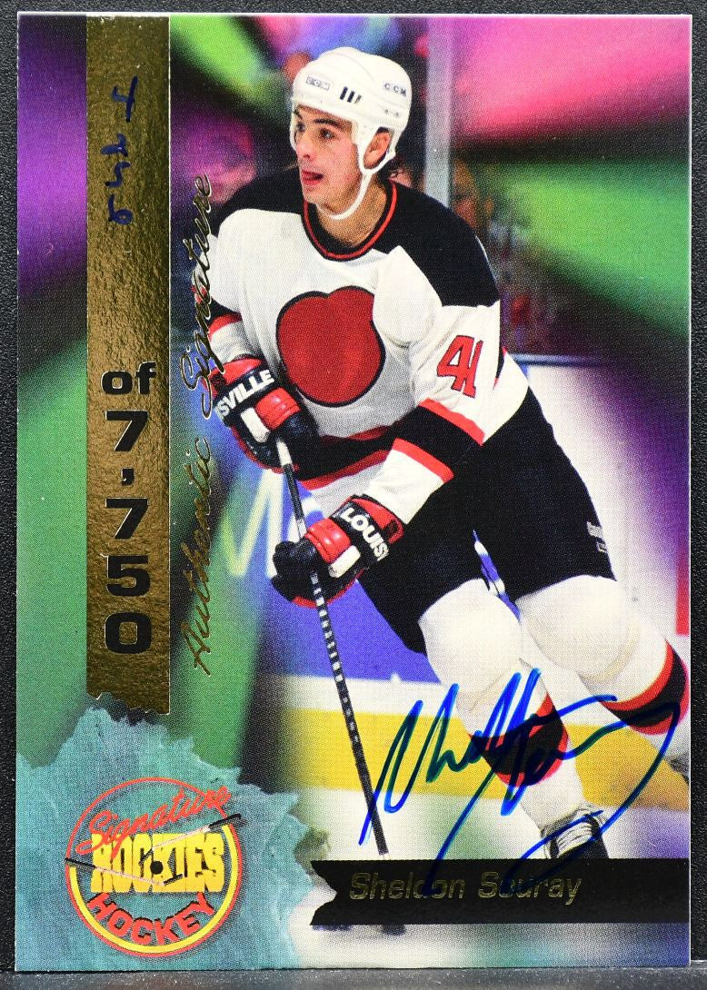 1994-95 OPL Signature Rookies Sheldon Souray 27 Auto 4256/7750 9682