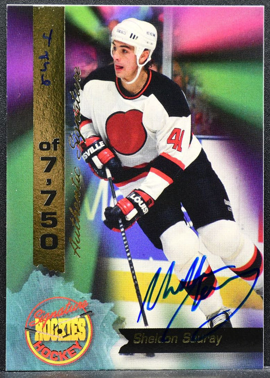1994-95 OPL Signature Rookies Sheldon Souray 27 Auto 4256/7750 9682