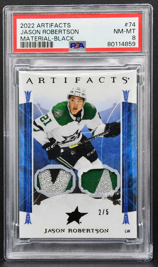 2022-23 Upper Deck Artifacts Black Materials Jason Robertson 74 2 /5 Patch 2354
