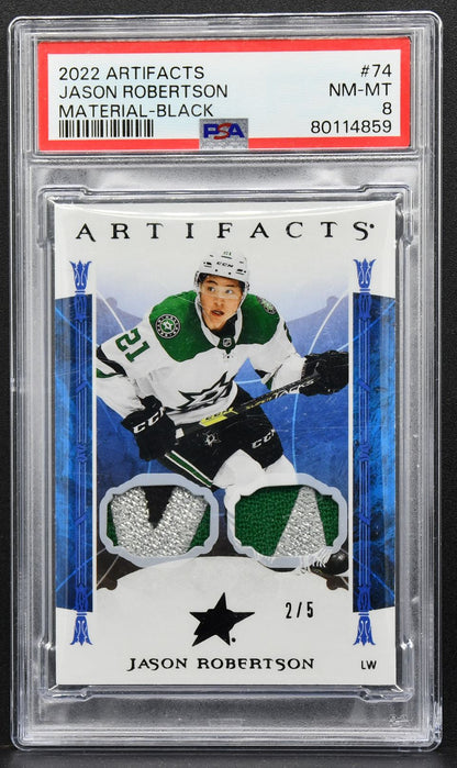 2022-23 Upper Deck Artifacts Black Materials Jason Robertson 74 2 /5 Patch 2354
