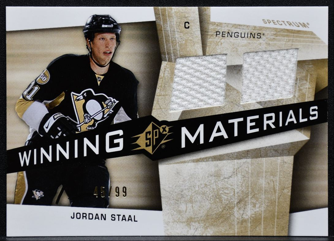 2008-09 SPx Winning Materials Spectrum Jordan Staal WM-JS /99 Jersey 7833