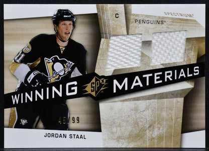 2008-09 SPx Winning Materials Spectrum Jordan Staal WM-JS /99 Jersey 7833