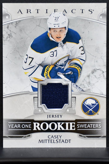 2019-20 UD Artifacts Year One Rookie Sweaters Casey Mittelstadt Jersey 5876