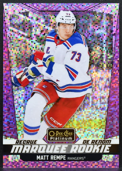 2024-25 OPC Platinum Marquee Violet Pixels Rempe 244 Rangers RC 238/299 8188