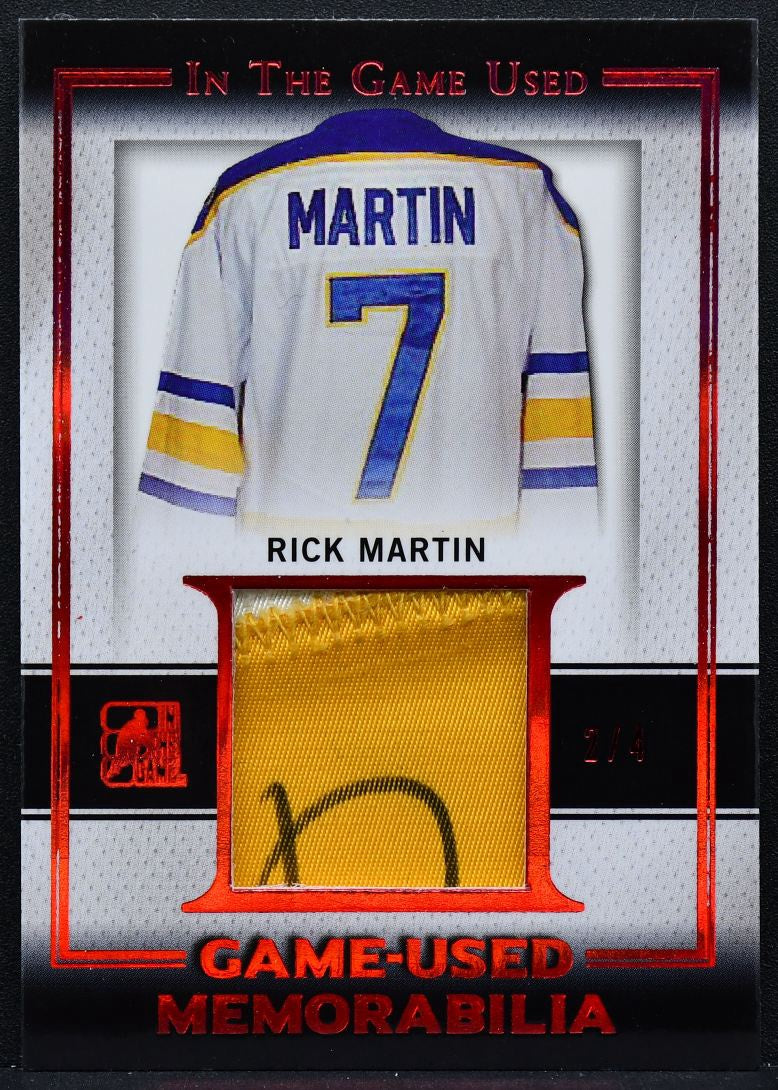 2014-15 Leaf In The Game Used Patch Rick Martin GUP-25 Patch 8265