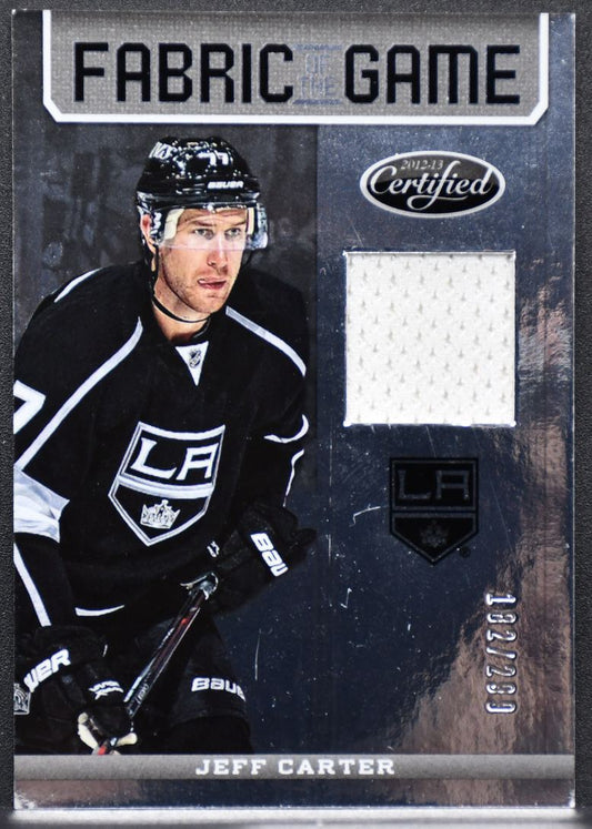 12-13 Panini Certified Fabric of the Game Jeff Carter Kings /299 Jersey 2937