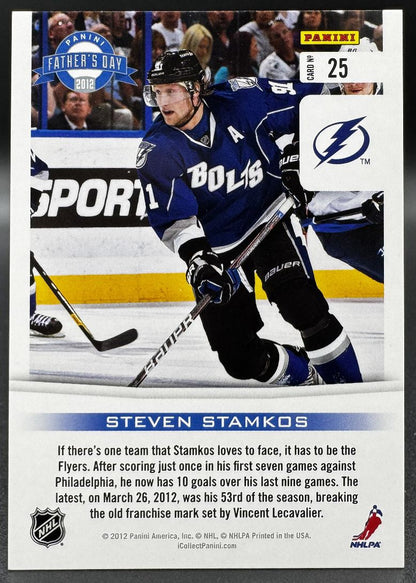 Carte autographiée de Steven Stamkos, collection Panini Classics Signatures 2011-12