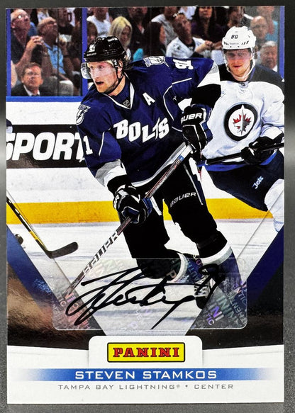 Carte autographiée de Steven Stamkos, collection Panini Classics Signatures 2011-12