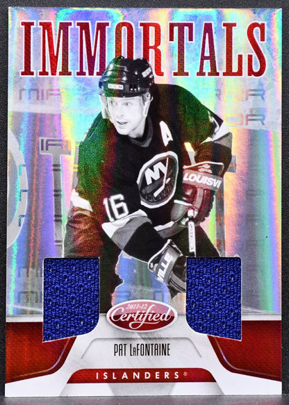 2011-12 Panini Certified Immortals Mirror Red LaFontaine Islanders Jersey 3988