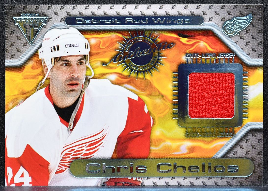 2000-01 Pacific Private Stock Titanium Game-Used Gear Chris Chelios Jersey 1274
