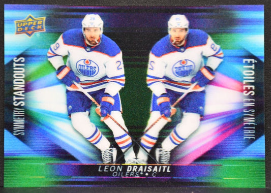 2023-24 UD Tim Hortons Symmetry Standouts Leon Draisaitl 3D-18 Edmonton Oilers 7238
