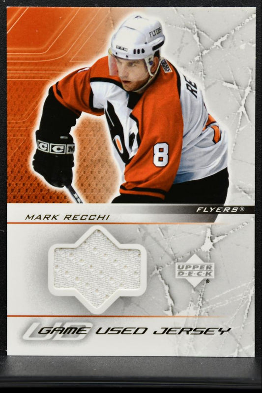 2003-04 UD Game Used Jerseys Mark Recchi GJ-MR Jersey 4375