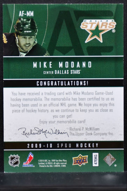 2009-10 SP Game Used Authentic Fabrics Mike Modano Dallas Stars Jersey 2417