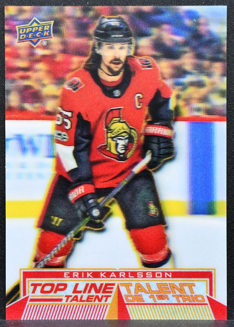 2018-19 Upper Deck Tim Hortons Top Line Talent Erik Karlsson TLT-7 Senators 5791