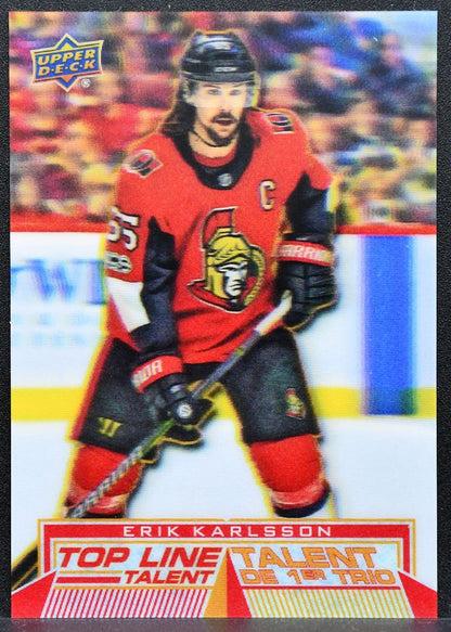 2018-19 Upper Deck Tim Hortons Top Line Talent Erik Karlsson TLT-7 Senators 5791