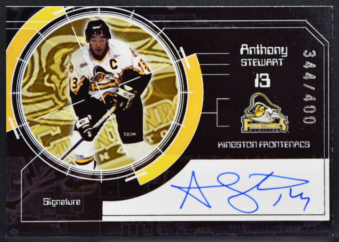 2005-06 Extreme Kingston Frontenacs Stewart 13 Frontenacs Auto 344/400 0584