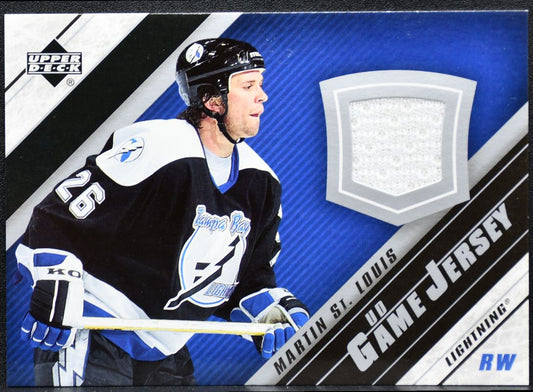 2005-06 UD Series 2 UD Game Jersey Martin St. Louis J2-SL Jersey 0765