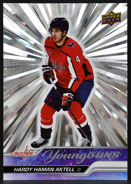 23-24 UD Series 2 Young Guns Outburst Hardy Haman Aktell 473 Capitals RC 1656