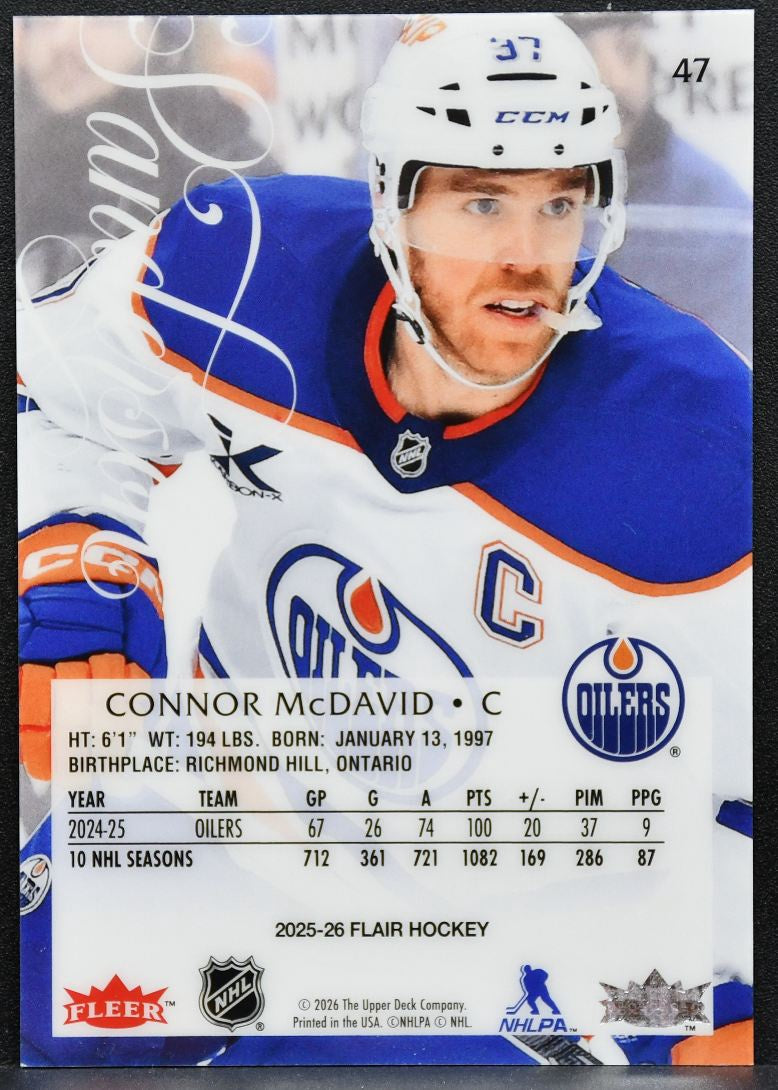 2025-26 Flair Connor McDavid 47 Edmonton Oilers 5008