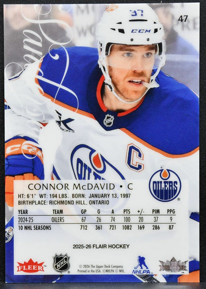2025-26 Flair Connor McDavid 47 Edmonton Oilers 5008