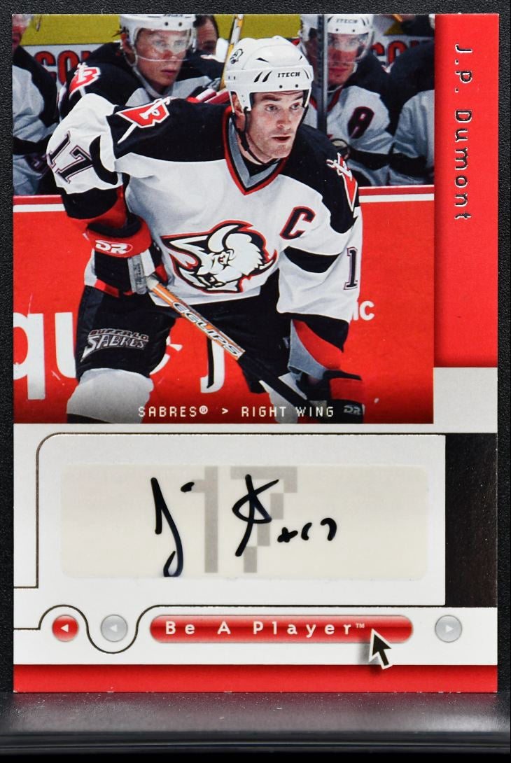2005-06 UD Be a Player Signatures J.P. Dumont JP Auto 4573