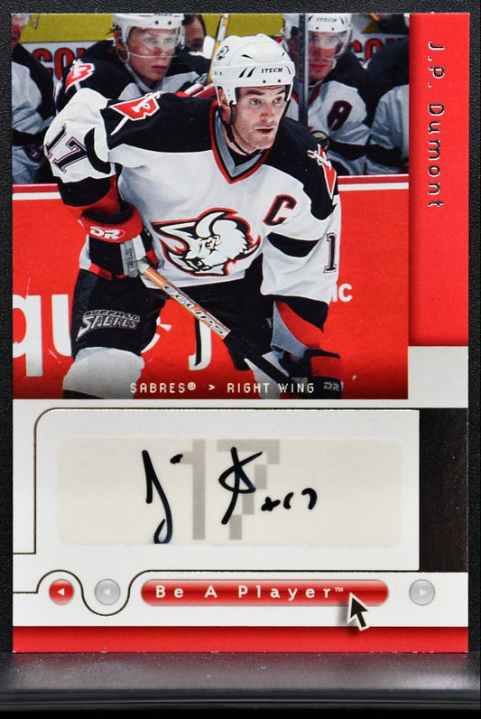 2005-06 UD Be a Player Signatures J.P. Dumont JP Auto 4573