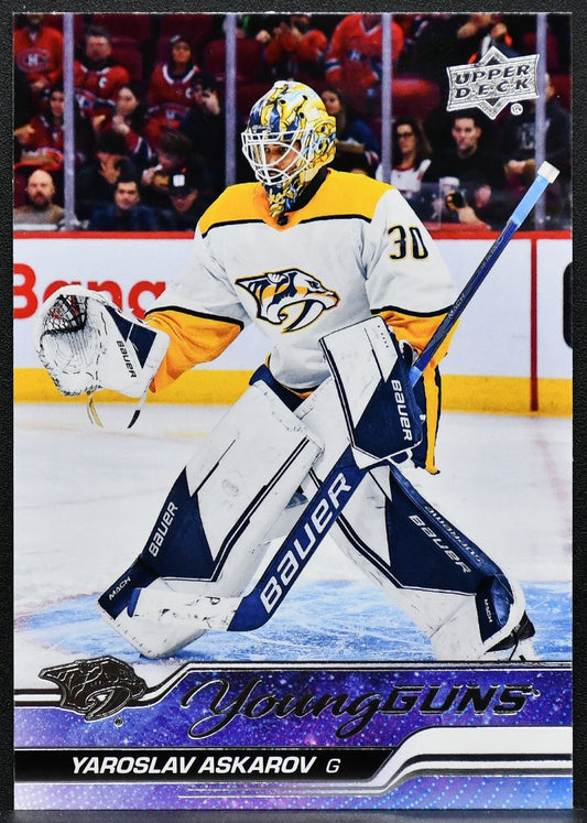 2023-24 Upper Deck Series 1 Young Guns Yaroslav Askarov 204 RC 7855