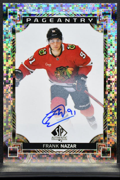 2024-25 SP Authentic Pageantry Auto Frank Nazar Chicago Blackhawks RC Auto 9829