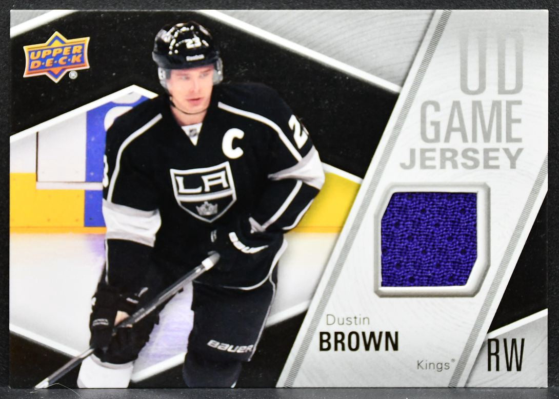 2011-12 Upper Deck Series 2 UD Game Jerseys Dustin Brown GJ-BR Kings Jersey 2946