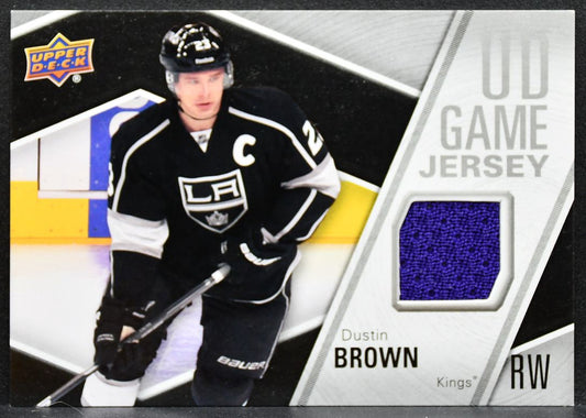 2011-12 Upper Deck Series 2 UD Game Jerseys Dustin Brown GJ-BR Kings Jersey 2946