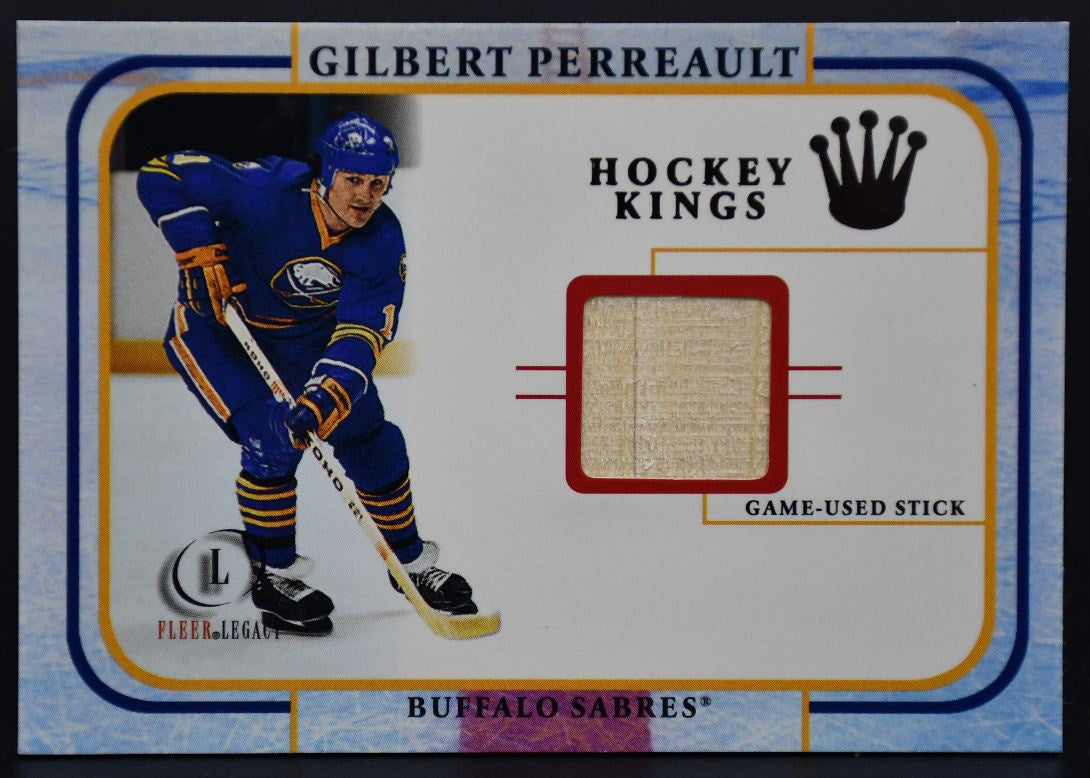 Bâton de hockey Gilbert Perreault des Kings de Fleer Legacy, saison 2001-2002